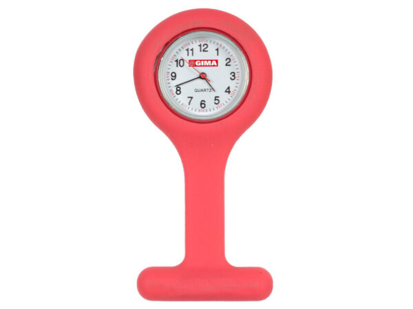OROLOGIO PER INFERMIERI - rotondo - rosso