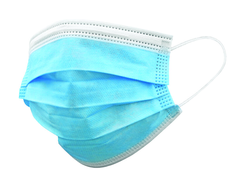 GISAFE MASCHERINA CHIRURGICA FILTRANTE 98% 3 VELI tipo IIR con elastici – pediatrica – azzurra – flowpack OUTLET