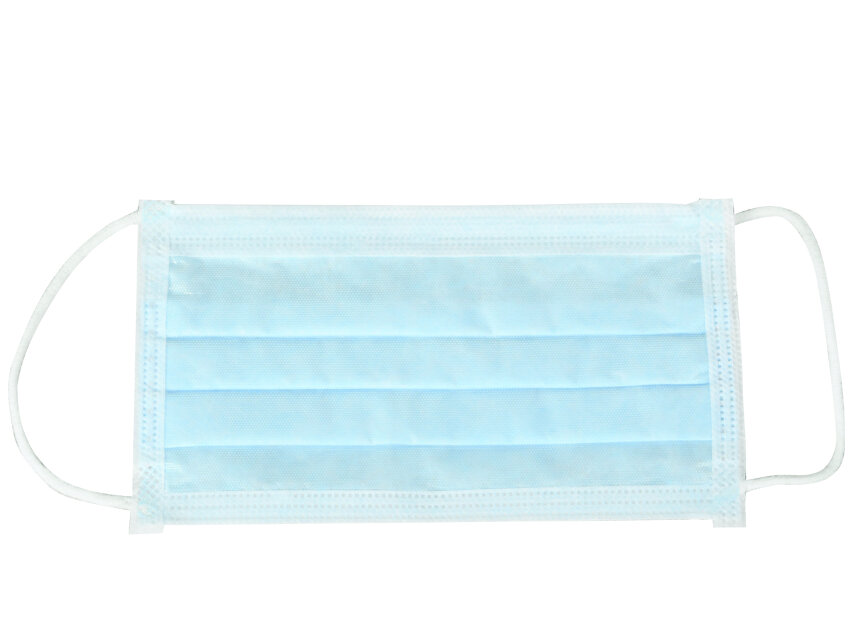 MASCHERINA CHIRURGICA 4 VELI 98% FILTRAGGIO - azzurra con elastici - tipo IIR OUTLET