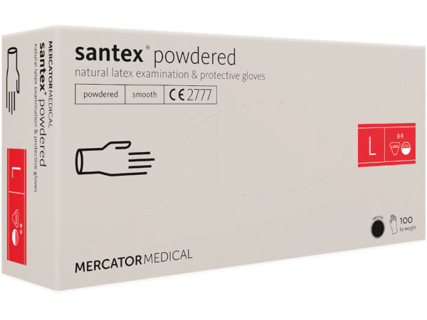 GUANTI LATTICE SANTEX - PREPOLVERIZZATI - grandi