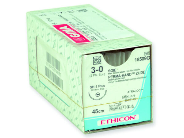 SUTURA SETA ETHICON PERMA-HAND - 3/0 ago 22 mm