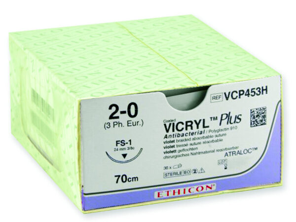SUTURA ASSORBIBILE ETHICON VICRYL PLUS - 2/0 ago 2