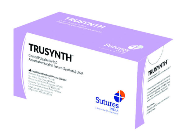 SUTURA ASS. TRUSYNTH calibro 0, curva 1/2, ago 40
