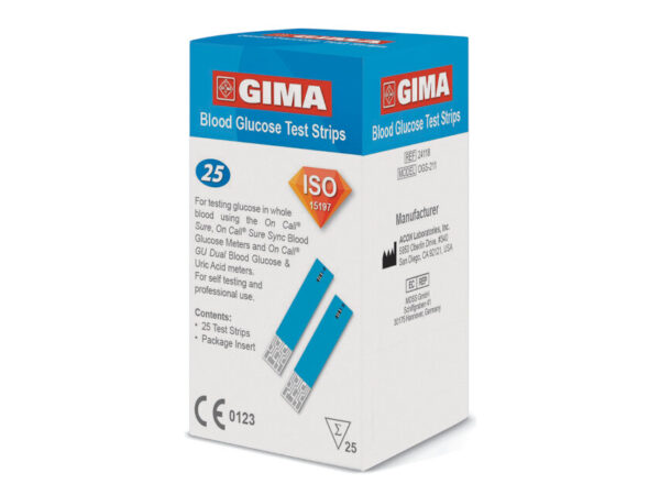 STRISCE GLUCOSIO per GLUCOMETRO GIMA