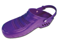 ***ZOCCOLI VIOLA - con fori e cinturino - 41 fino