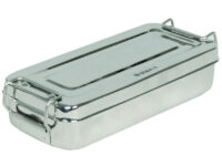 SCATOLA INOX 18x8x4cm - con manici