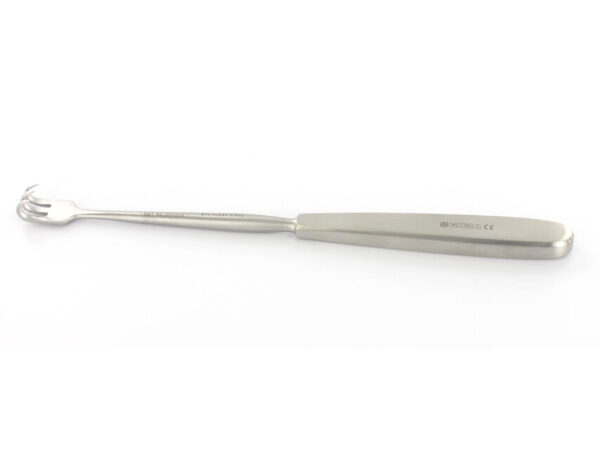 RETRATTORE VOLKMAN 3 denti appuntiti - 22 cm