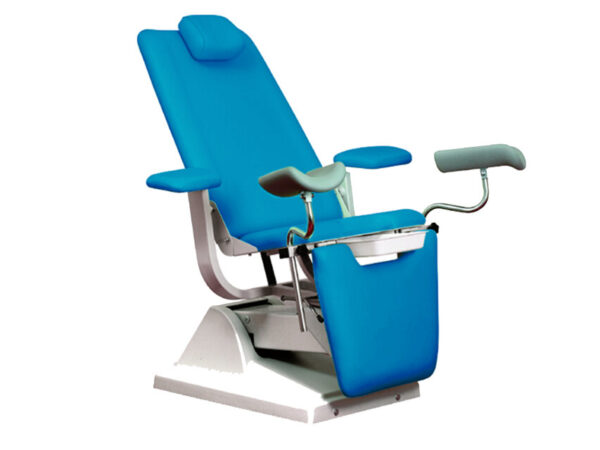 POLTRONA GYNEX con portarotolo - azzurro metallizz