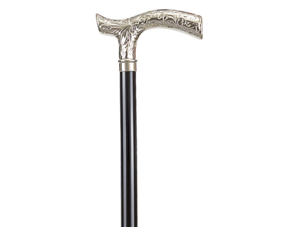 BASTONE IN LEGNO "LEONARDO" - manico a T in metall