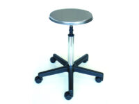 SGABELLO - sedile inox con ruote
