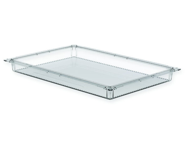 CASSETTO ISO PLASTICA TRASPARENTE 600x400x50 mm -