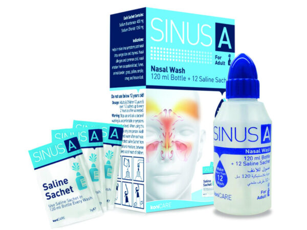 SINUS A - KIT LAVAGGIO NASALE 120 ml  per adulti
