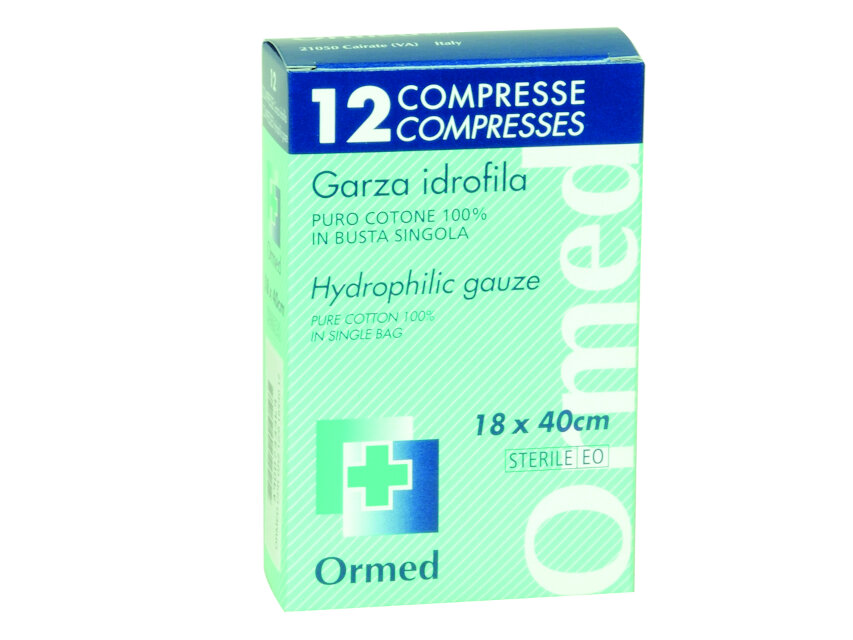 COMPRESSE GARZA COTONE 18X40 cm - scatole da 12 OUTLET