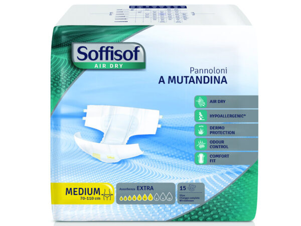 PANNOLONI SOFFISOF AIR DRY - incontinenza moderata
