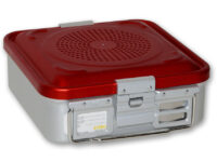 CONTAINER CON FILTRO piccolo h100 mm - rosso