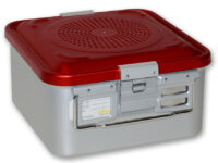CONTAINER CON FILTRO piccolo h150 mm - rosso