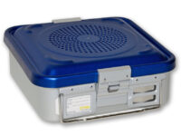 CONTAINER CON FILTRO piccolo h100 mm - blu forato