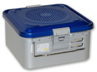 CONTAINER CON FILTRO piccolo h150 mm - blu forato