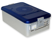 CONTAINER CON FILTRO medio h150 mm - blu forato
