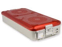 CONTAINER CON FILTRO grande h100 mm - rosso