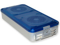 CONTAINER CON FILTRO grande h100 mm - blu forato