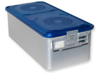 CONTAINER CON FILTRO grande h200 mm - blu forato