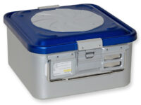 CONTAINER CON VALVOLA piccolo h150 mm - blu forato