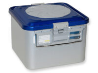 CONTAINER CON VALVOLA piccolo h200 mm - blu forato