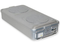 CONTAINER CON VALVOLA grande h100 mm - grigio