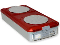 CONTAINER CON VALVOLA grande h100 mm - rosso