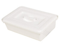 VASSOIO CON COPERCHIO 220x150x70 mm - plastica