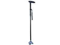 BASTONE CON VENTOSE e LUCE LED - nero