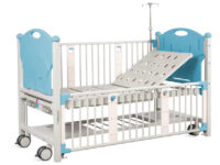 LETTINO PEDIATRICO - 2 manovelle - azzurro