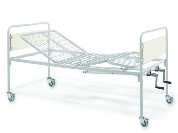***LETTO A TRE SEZIONI - 2 manovelle - con ruote f