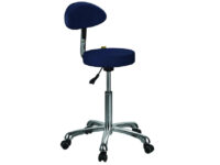 SGABELLO con schienale - blu avio