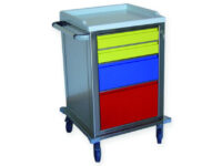 CARRELLO MODULARE INOX - 2+1+1 cassetti